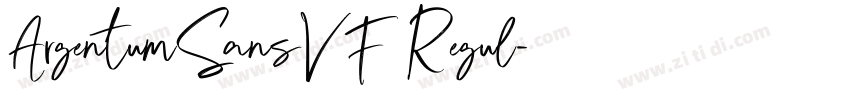 ArgentumSansVF Regul字体转换 ArgentumSansVF Regul字体转换